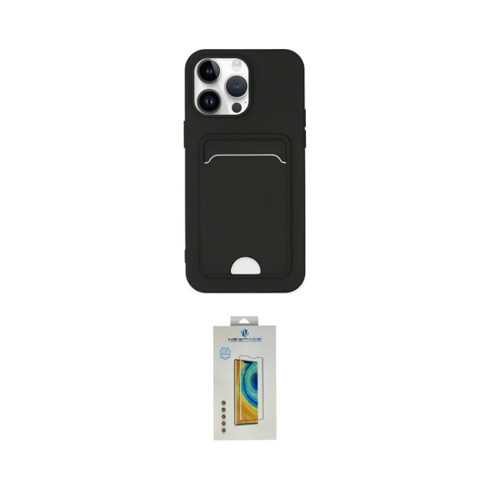 ieg™ iPhone 14 Pro Kılıf Vadi Çizgi Prime - Siyah Polymer Nano Ekran Koruyucu