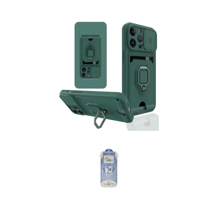 ieg™ iPhone 14 Pro Kılıf Vadi Form Prime - Siyah Joko Magic 5D Cam