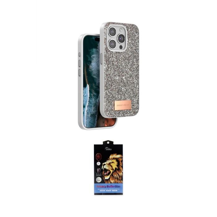 ieg™ iPhone 14 Pro Kılıf Vadi Klasik Serisi - Siyah Buffer Hayalet Cam Ekran Koruyucu