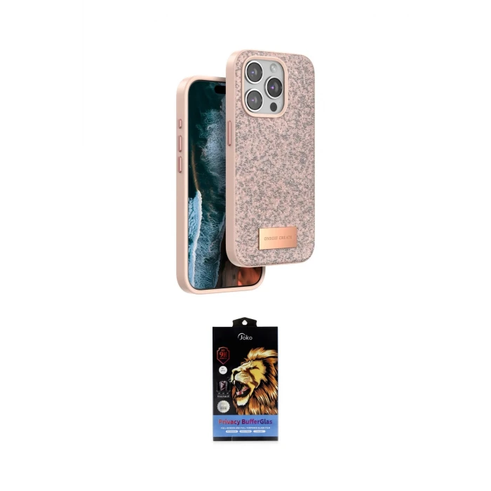 ieg™ iPhone 14 Pro Kılıf Vadi Klasik Serisi - Siyah Buffer Hayalet Cam Ekran Koruyucu