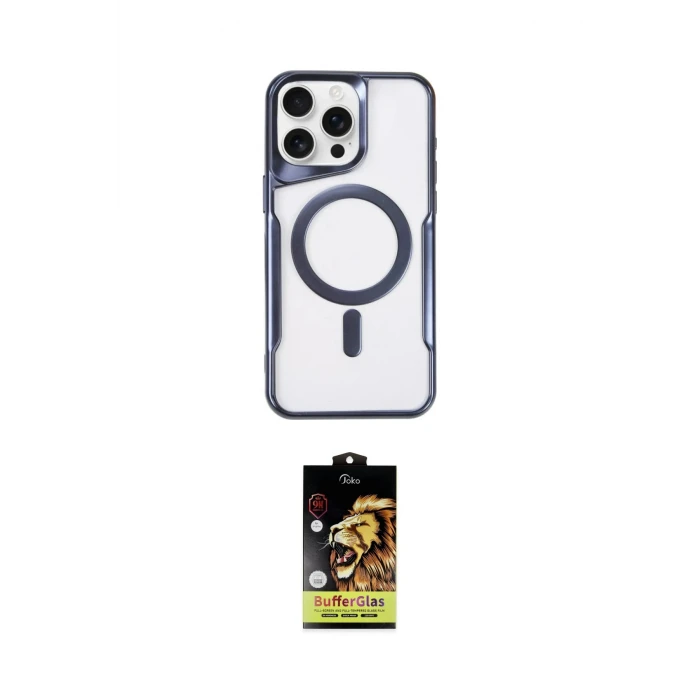 ieg™ iPhone 14 Pro Kılıf Yadigar Klasik Özel Seri - Siyah Buffer Cam Ekran Koruyucu