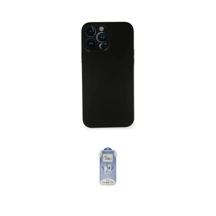 ieg™ iPhone 14 Pro Kılıf Yadigar Yansıma Serisi - Siyah Joko Magic 5D Cam