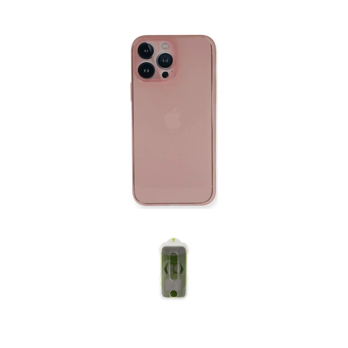 ieg™ iPhone 14 Pro Kılıf Yadigar Yansıma Serisi - Siyah Joko Magic 5D Hayalet Cam