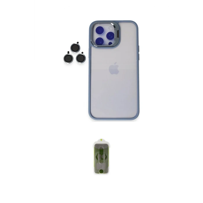 ieg™ iPhone 14 Pro Kılıf Yankı Asil Serisi - Siyah Joko Magic 5D Hayalet Cam