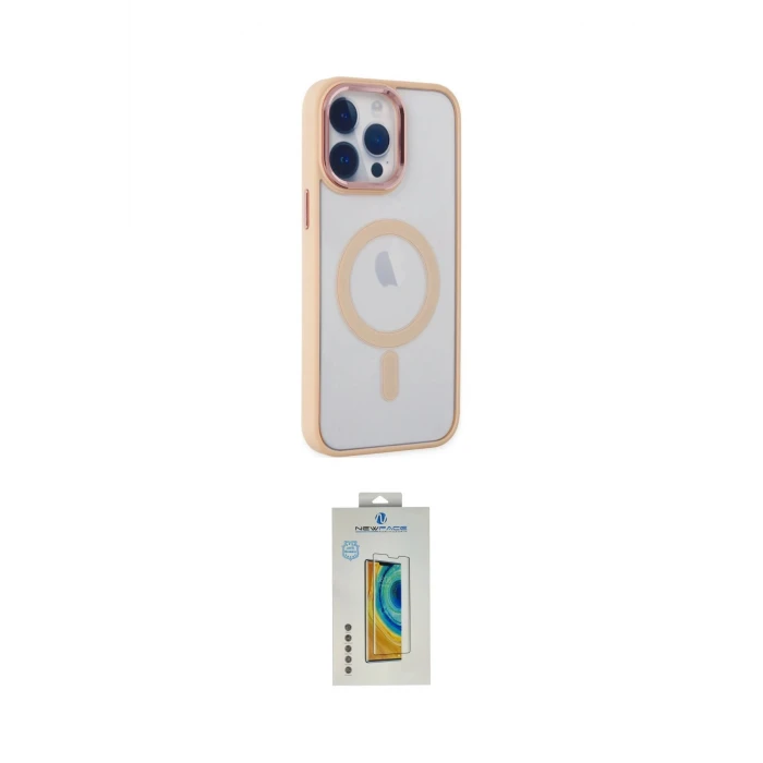 ieg™ iPhone 14 Pro Kılıf Yankı Işık Özel Seri - Siyah Polymer Nano Ekran Koruyucu