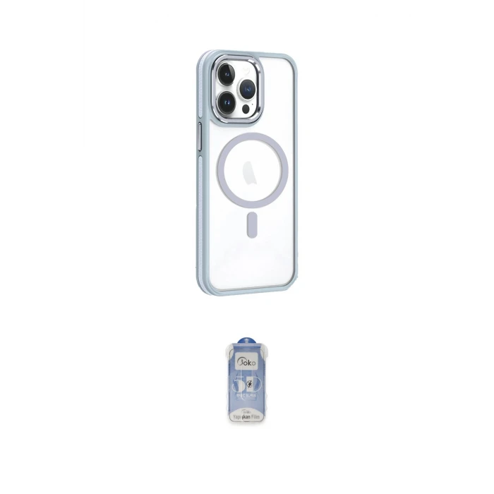 ieg™ iPhone 14 Pro Kılıf Yörünge Klasik - Siyah Joko Magic 5D Cam