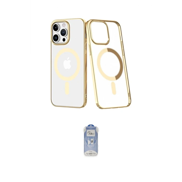 ieg™ iPhone 14 Pro Kılıf Yörünge Minimal - Siyah Joko Magic 5D Cam