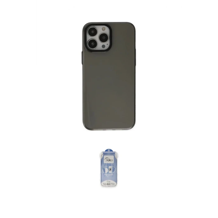 ieg™ iPhone 14 Pro Kılıf Zirve Doku Koleksiyonu - Siyah Joko Magic 5D Cam