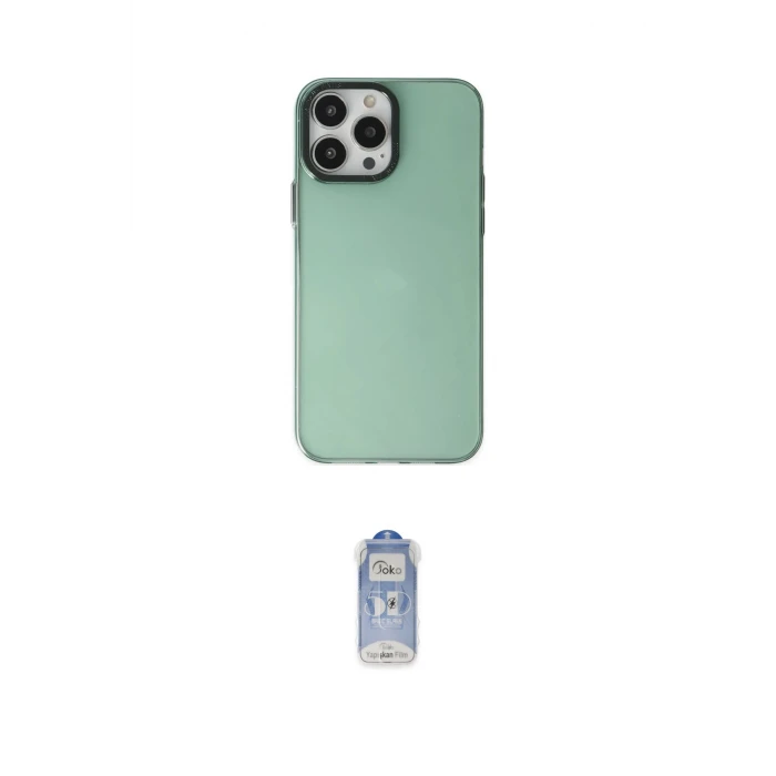 ieg™ iPhone 14 Pro Kılıf Zirve Doku Koleksiyonu - Siyah Joko Magic 5D Cam