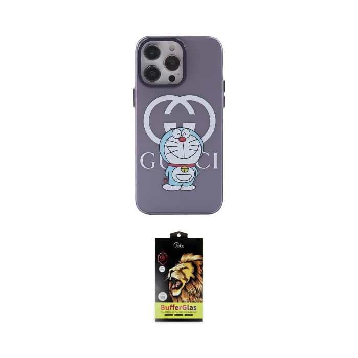 ieg™ iPhone 14 Pro Kılıf Zirve Form Özel Seri - Siyah Buffer Cam Ekran Koruyucu