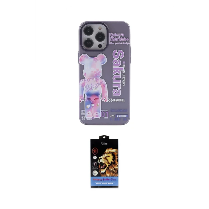 ieg™ iPhone 14 Pro Kılıf Zirve Form Özel Seri - Siyah Buffer Hayalet Cam Ekran Koruyucu