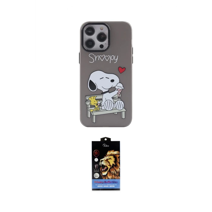 ieg™ iPhone 14 Pro Kılıf Zirve Form Özel Seri - Siyah Buffer Hayalet Cam Ekran Koruyucu