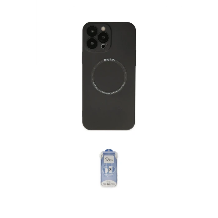 ieg™ iPhone 14 Pro Kılıf Zirve Klasik Prime - Siyah Joko Magic 5D Cam