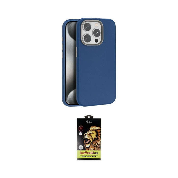 ieg™ iPhone 14 Pro Kılıf Zirve Modern Prime - Siyah Buffer Cam Ekran Koruyucu