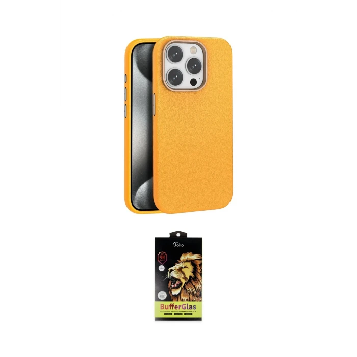 ieg™ iPhone 14 Pro Kılıf Zirve Modern Prime - Siyah Buffer Cam Ekran Koruyucu