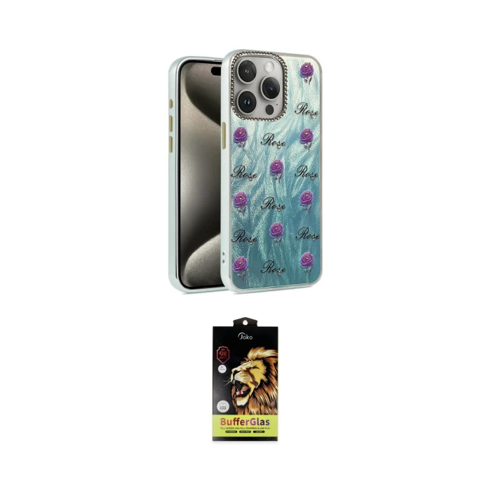 ieg™ iPhone 14 Pro Kılıf Zirve Modern Prime - Siyah Buffer Cam Ekran Koruyucu