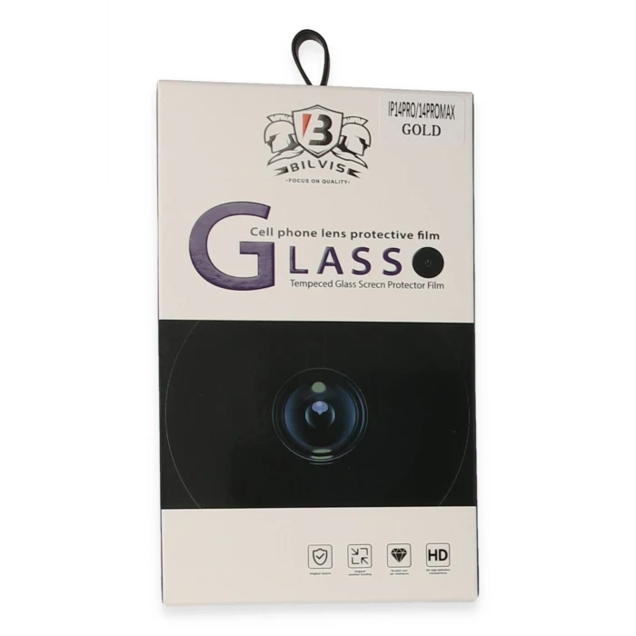 ieg™  iPhone 14 Pro Max Bilvis Titan Kamera Lens - Gold