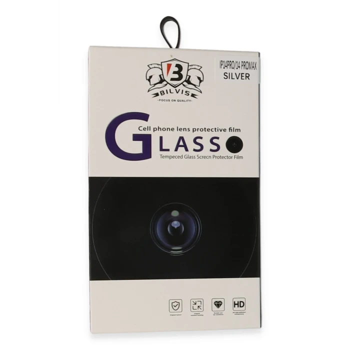 ieg™  iPhone 14 Pro Max Bilvis Titan Kamera Lens - Gümüş