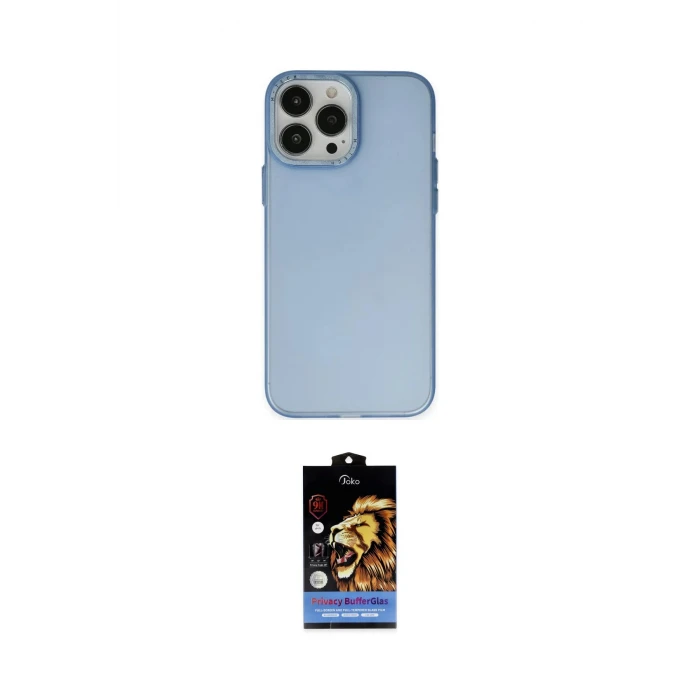 ieg™ iPhone 14 Pro Max Kılıf Ahenk Çizgi Prime - Siyah Buffer Hayalet Cam Ekran Koruyucu