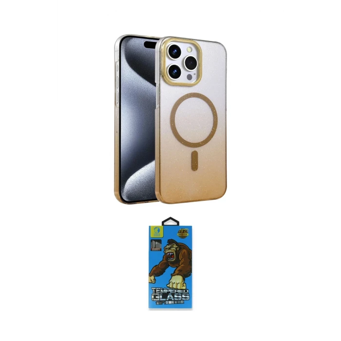 ieg™ iPhone 14 Pro Max Kılıf Ahenk Doku Özel Seri - Siyah 18D Cam Ekran Koruyucu