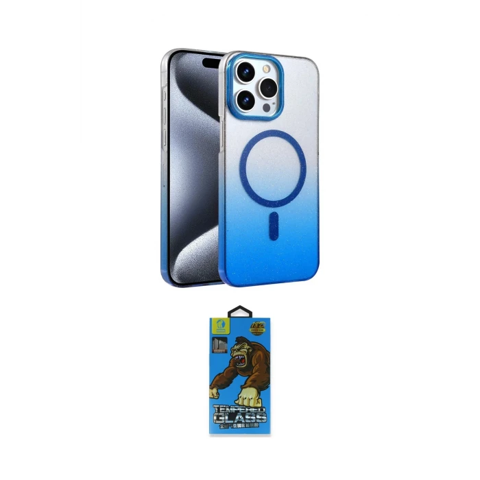 ieg™ iPhone 14 Pro Max Kılıf Ahenk Doku Özel Seri - Siyah 18D Cam Ekran Koruyucu