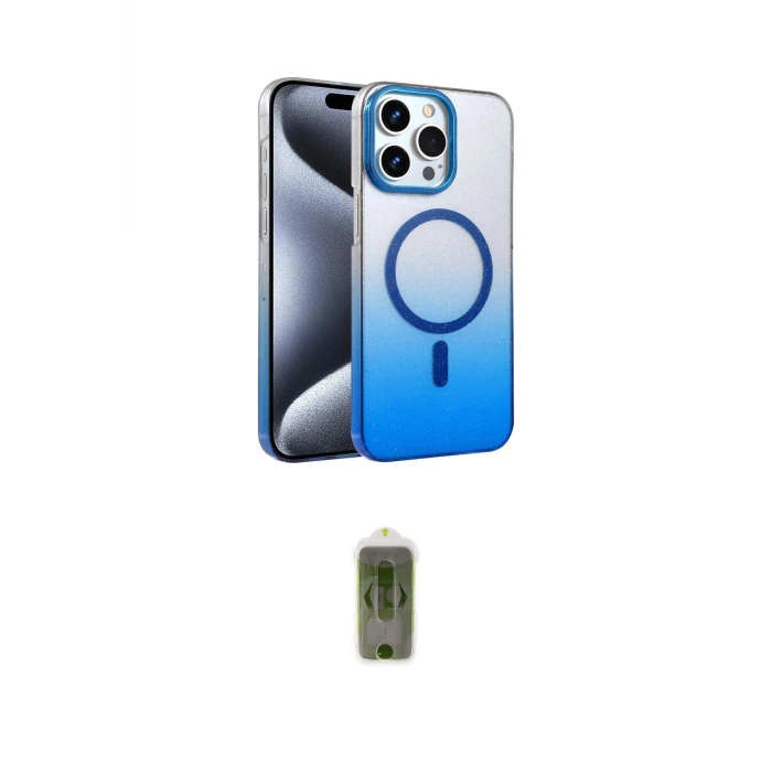 ieg™ iPhone 14 Pro Max Kılıf Ahenk Doku Özel Seri - Siyah Joko Magic 5D Hayalet Cam