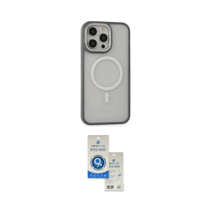 ieg™ iPhone 14 Pro Max Kılıf Ahenk Form Serisi - Şeffaf Royal Nano Ekran Koruyucu