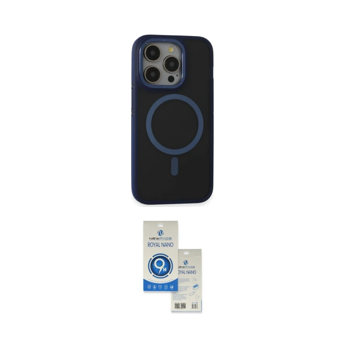 ieg™ iPhone 14 Pro Max Kılıf Ahenk Form Serisi - Şeffaf Royal Nano Ekran Koruyucu