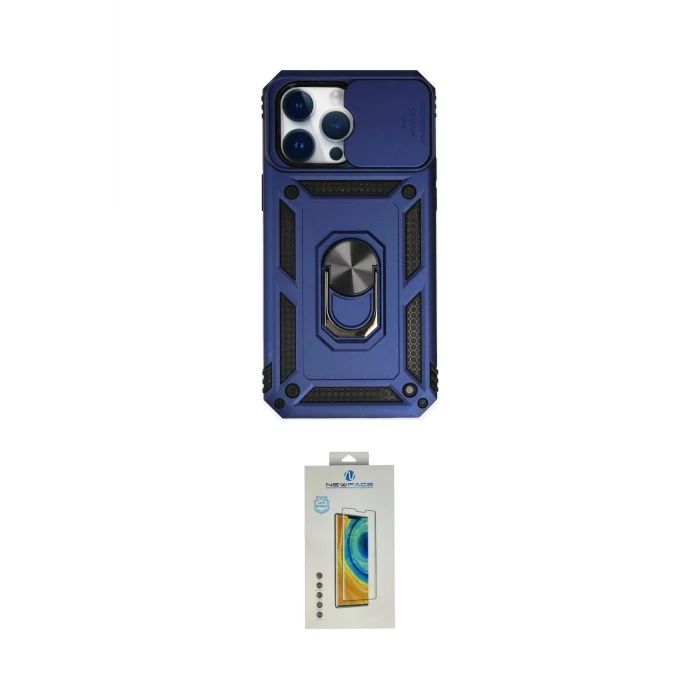 ieg™ iPhone 14 Pro Max Kılıf Ahenk Klasik - Siyah Polymer Nano Ekran Koruyucu