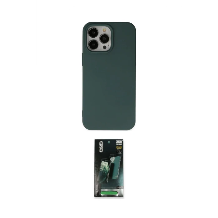 ieg™ iPhone 14 Pro Max Kılıf Ahenk Serisi - Şeffaf 360 Full Body Arka Koruyucu