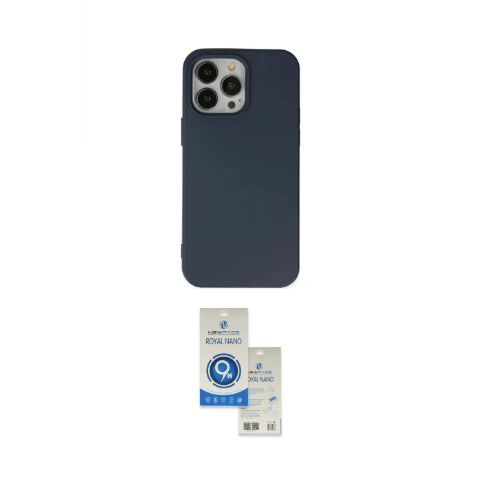 ieg™ iPhone 14 Pro Max Kılıf Ahenk Serisi - Şeffaf Royal Nano Ekran Koruyucu