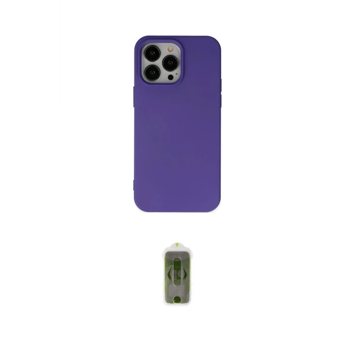 ieg™ iPhone 14 Pro Max Kılıf Ahenk Serisi - Siyah Joko Magic 5D Hayalet Cam
