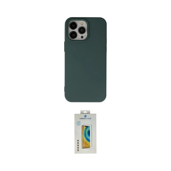 ieg™ iPhone 14 Pro Max Kılıf Ahenk Serisi - Siyah Polymer Nano Ekran Koruyucu