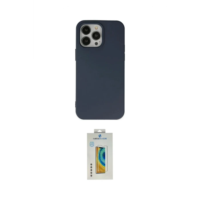 ieg™ iPhone 14 Pro Max Kılıf Ahenk Serisi - Siyah Polymer Nano Ekran Koruyucu