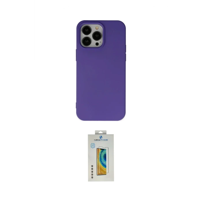 ieg™ iPhone 14 Pro Max Kılıf Ahenk Serisi - Siyah Polymer Nano Ekran Koruyucu