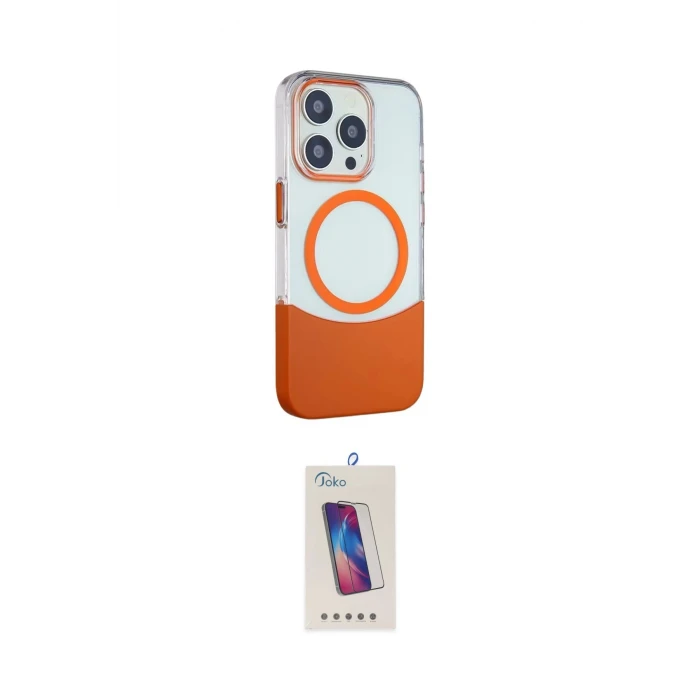 ieg™ iPhone 14 Pro Max Kılıf Çekirdek Asil Özel Seri - Siyah Joko 5D Cam