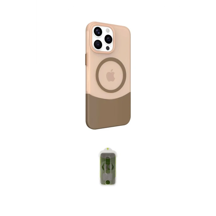 ieg™ iPhone 14 Pro Max Kılıf Çekirdek Asil Özel Seri - Siyah Joko Magic 5D Hayalet Cam
