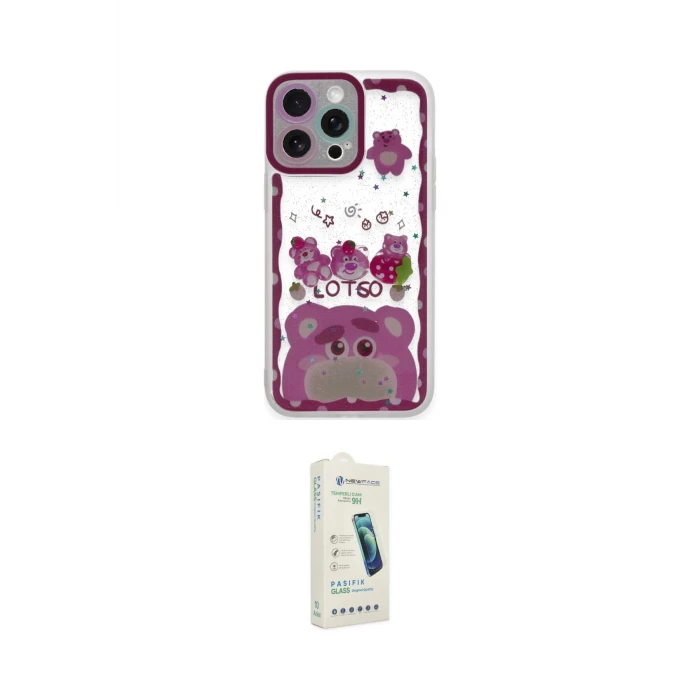 ieg™ iPhone 14 Pro Max Kılıf Çekirdek Asil - Şeffaf Pasifik Cam Ekran Koruyucu