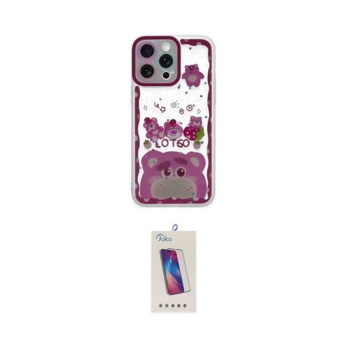 ieg™ iPhone 14 Pro Max Kılıf Çekirdek Asil - Siyah Joko 5D Cam