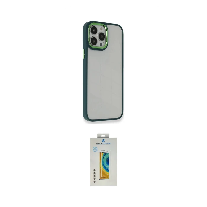 ieg™ iPhone 14 Pro Max Kılıf Eksen Doku Prime - Siyah Polymer Nano Ekran Koruyucu