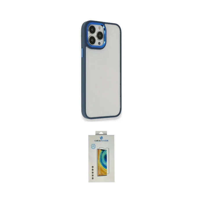 ieg™ iPhone 14 Pro Max Kılıf Eksen Doku Prime - Siyah Polymer Nano Ekran Koruyucu