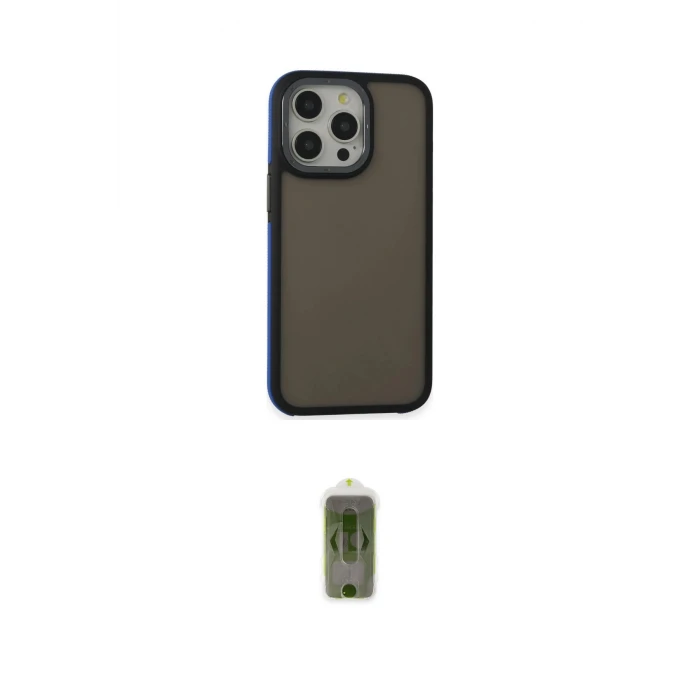 ieg™ iPhone 14 Pro Max Kılıf Eksen Işık - Siyah Joko Magic 5D Hayalet Cam