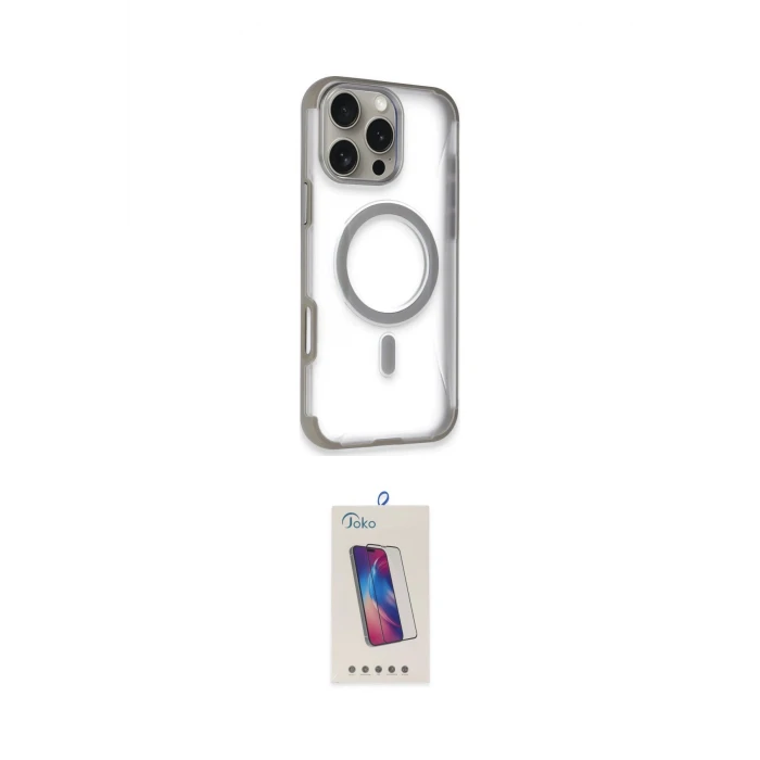 ieg™ iPhone 14 Pro Max Kılıf Eksen Klasik Koleksiyonu - Siyah Joko 5D Cam