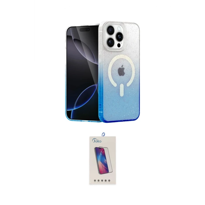 ieg™ iPhone 14 Pro Max Kılıf Eksen Minimal Özel Seri - Siyah Joko 5D Cam