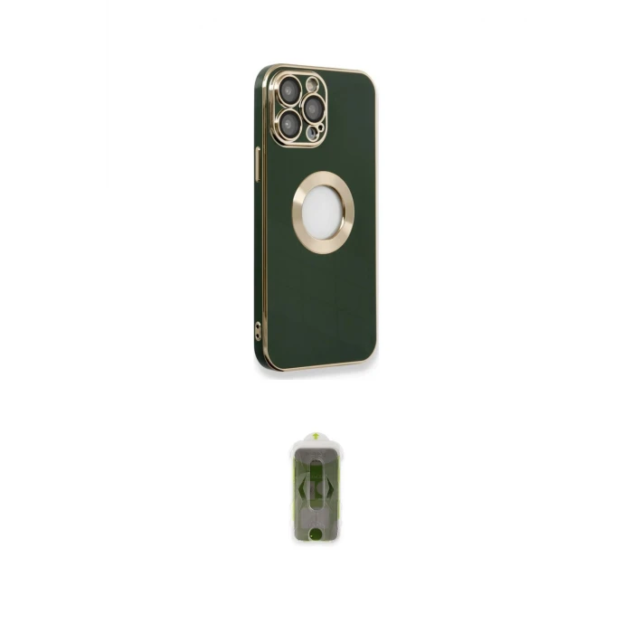 ieg™ iPhone 14 Pro Max Kılıf İz Form Serisi - Siyah Joko Magic 5D Hayalet Cam