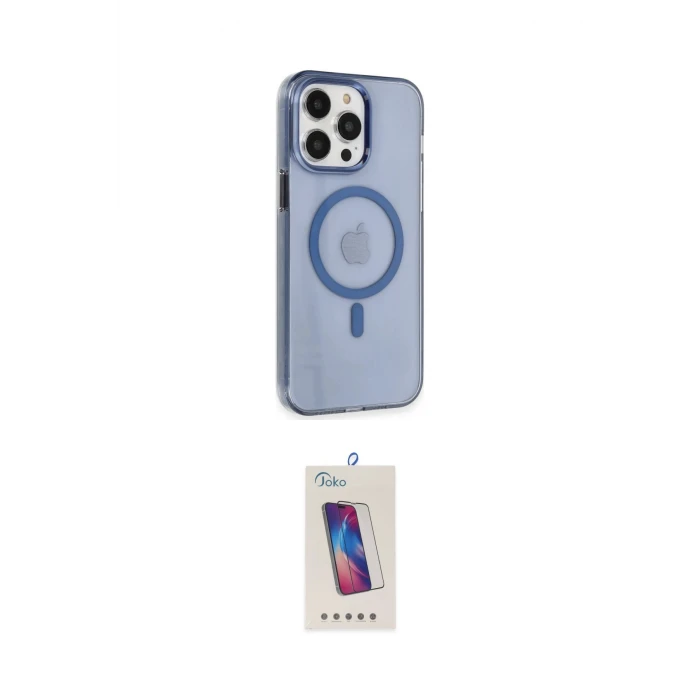 ieg™ iPhone 14 Pro Max Kılıf Kıvılcım Asil Özel Seri - Siyah Joko 5D Cam