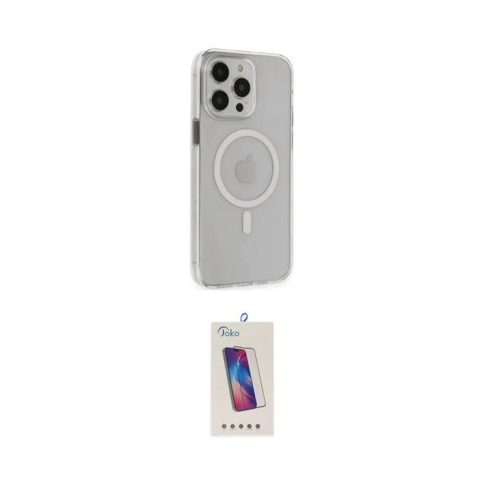 ieg™ iPhone 14 Pro Max Kılıf Kıvılcım Asil Özel Seri - Siyah Joko 5D Cam
