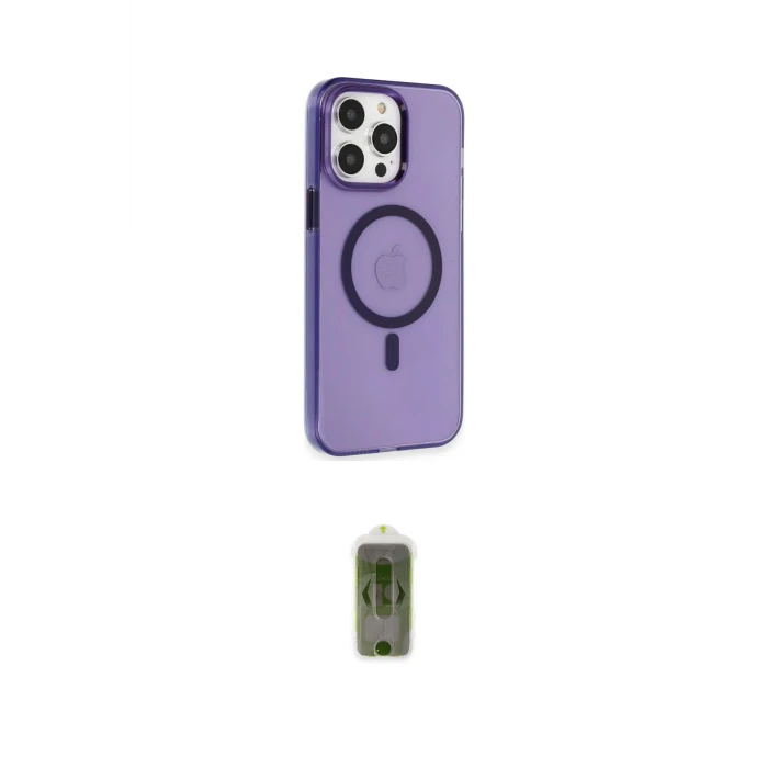 ieg™ iPhone 14 Pro Max Kılıf Kıvılcım Asil Özel Seri - Siyah Joko Magic 5D Hayalet Cam