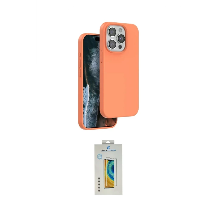 ieg™ iPhone 14 Pro Max Kılıf Kıvılcım Çizgi Serisi - Siyah Polymer Nano Ekran Koruyucu
