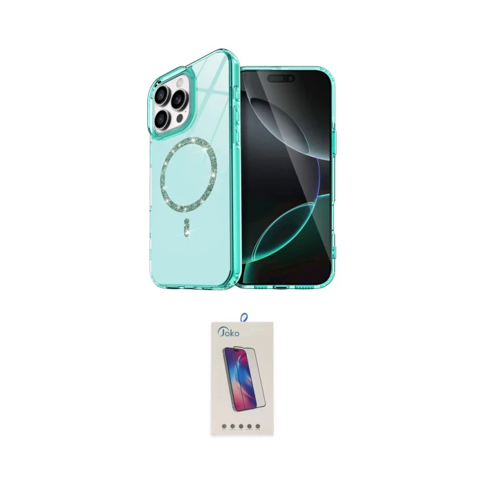 ieg™ iPhone 14 Pro Max Kılıf Kıvılcım Form Prime - Siyah Joko 5D Cam